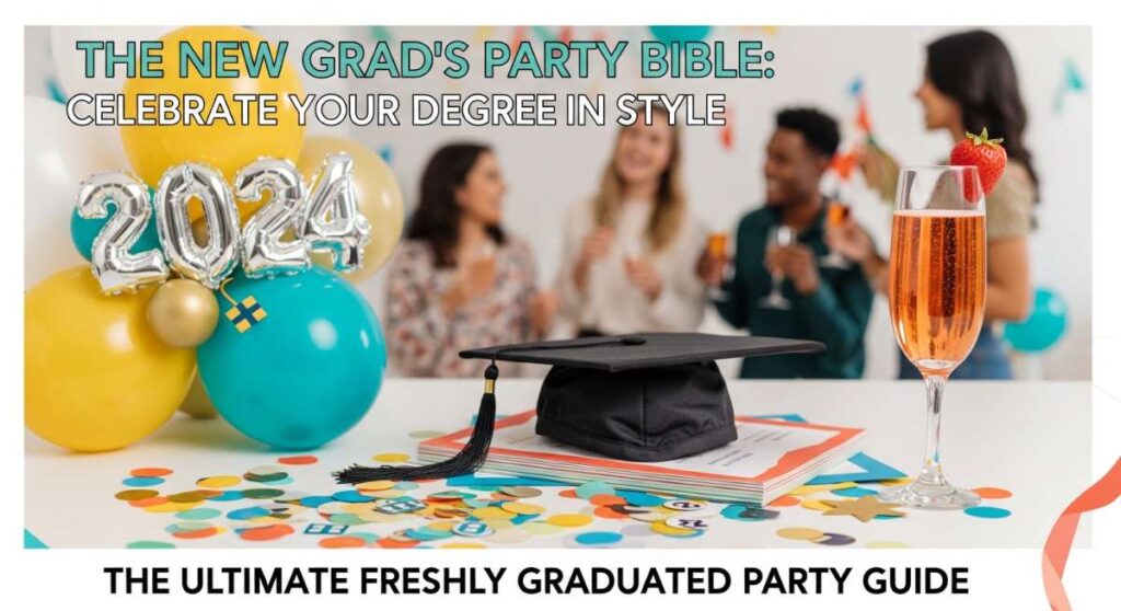 featured: the new grad’s party bible: celebrate your degree in style