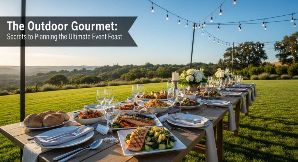 featured: the outdoor gourmet: secrets to planning the ultimate event feast