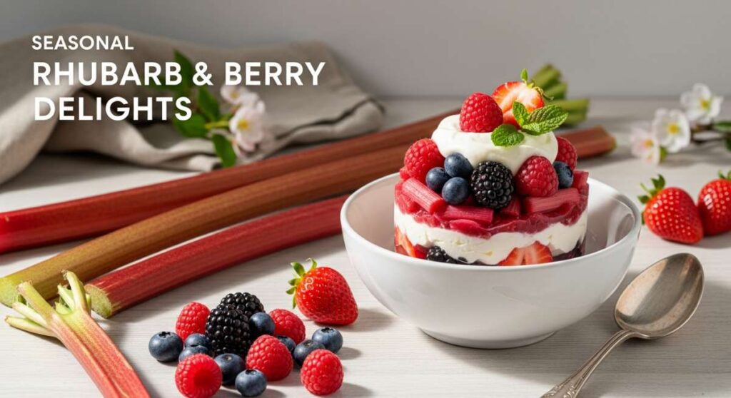 featured: the perfect pair: 5 fresh ways to enjoy rhubarb and berries this spring