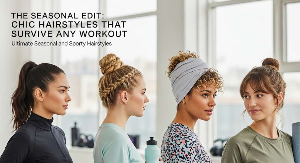 featured: the seasonal edit: chic hairstyles that survive any workout
