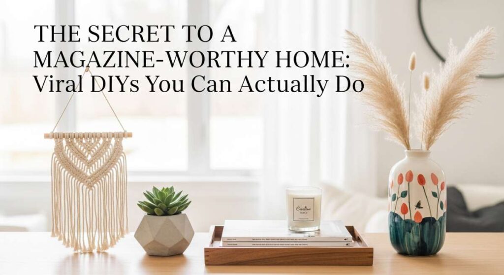 featured: the secret to a magazine worthy home: viral diys you can actually do