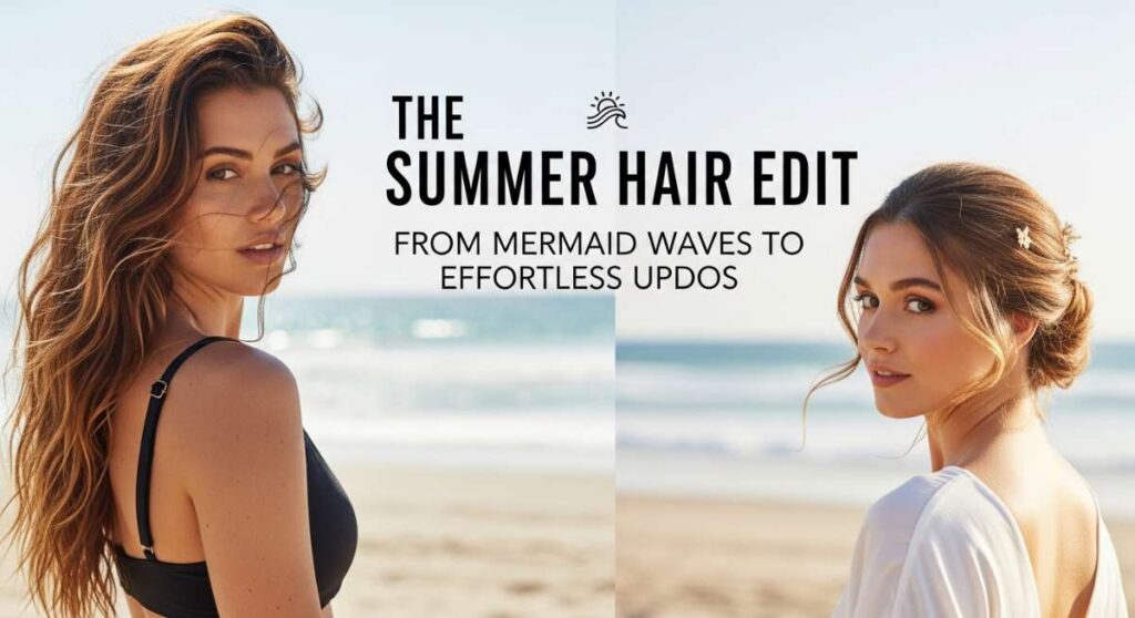 featured: the summer hair edit: from mermaid waves to effortless updos