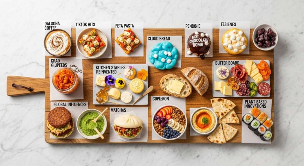 featured: the ultimate food trends board: from tiktok hits to kitchen staples