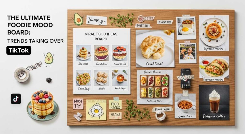 featured: the ultimate foodie mood board: trends taking over tiktok