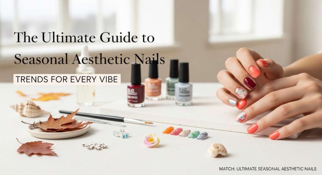 featured: the ultimate guide to seasonal aesthetic nails: trends for every vibe