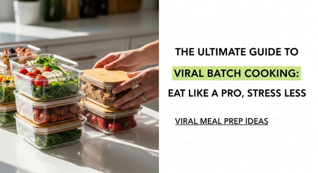 featured: the ultimate guide to viral batch cooking: eat like a pro, stress less