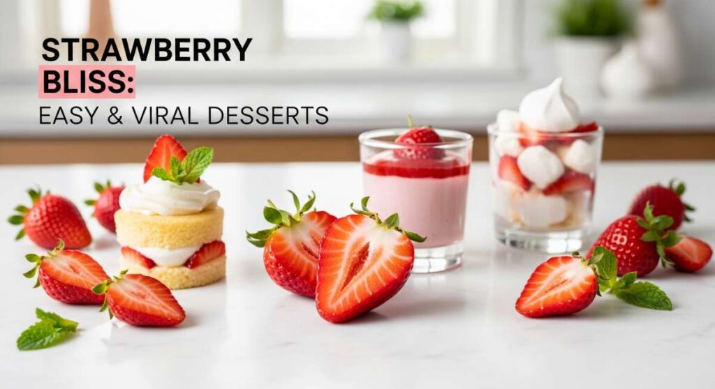 featured: the ultimate strawberry bliss: simple desserts for viral success