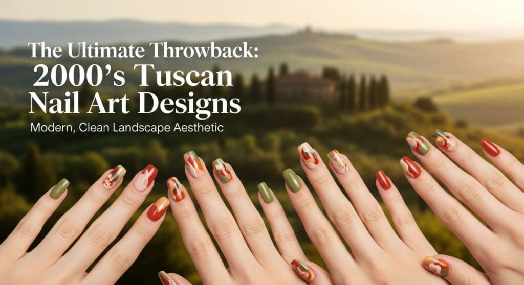 featured: the ultimate throwback: master these 2000s tuscan nail art designs