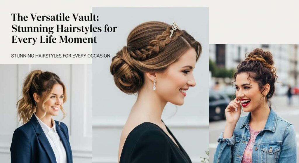 featured: the versatile vault: stunning hairstyles for every life moment