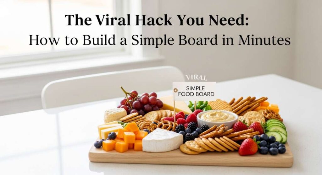 featured: the viral hack you need: how to build a simple food board in minutes