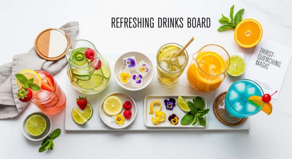 featured: thirst quenching magic: must try recipes for your refreshing drinks board