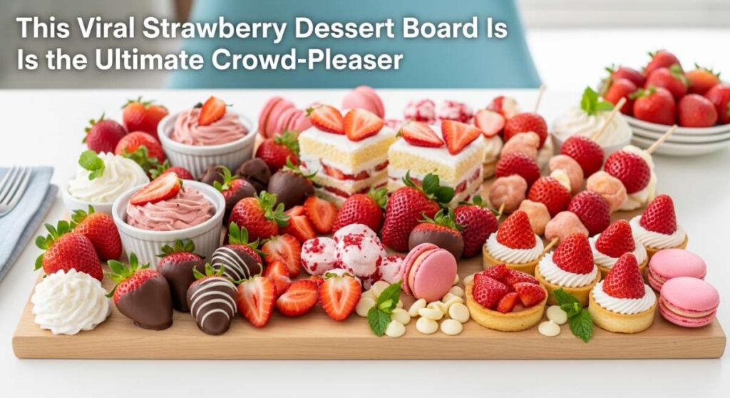 featured: this viral strawberry dessert board is the ultimate crowd pleaser