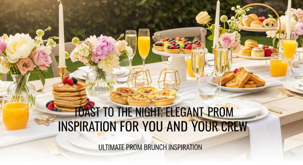 featured: toast to the night: elegant prom brunch inspiration for you and your crew