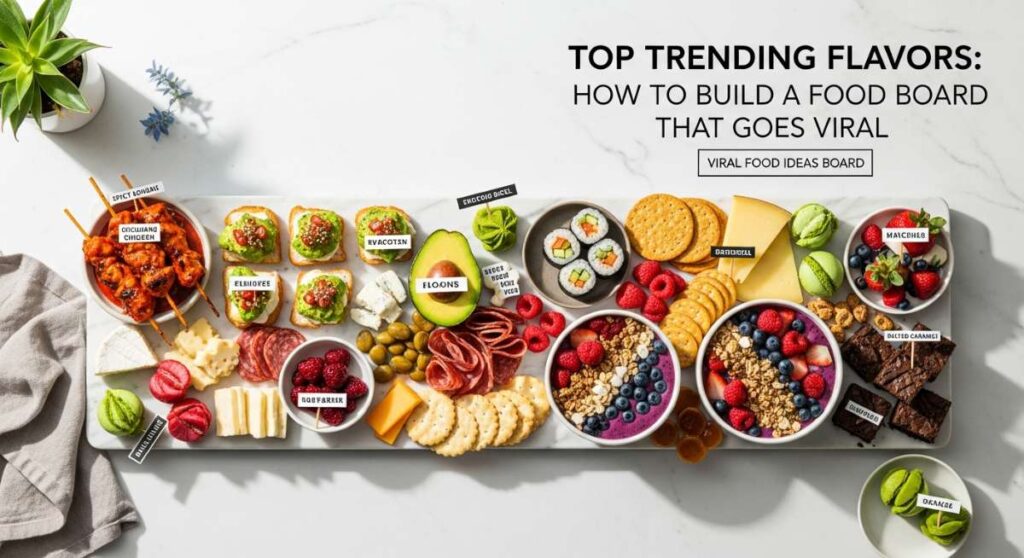 featured: top trending flavors: how to build a food board that goes viral