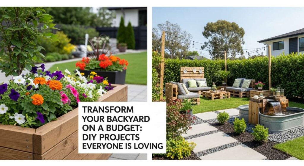 featured: transform your backyard on a budget: diy projects everyone is loving