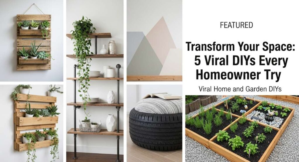 featured: transform your space: 5 viral diys every homeowner should try