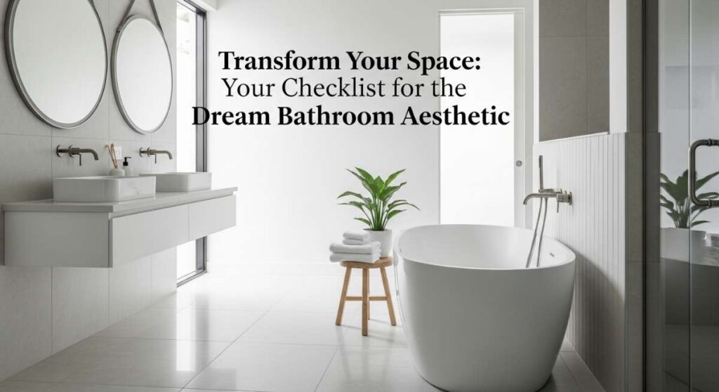 featured: transform your space: your checklist for the dream bathroom aesthetic