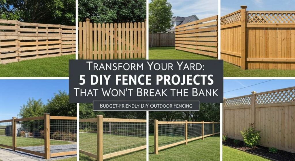 featured: transform your yard: 5 diy fence projects that won’t break the bank