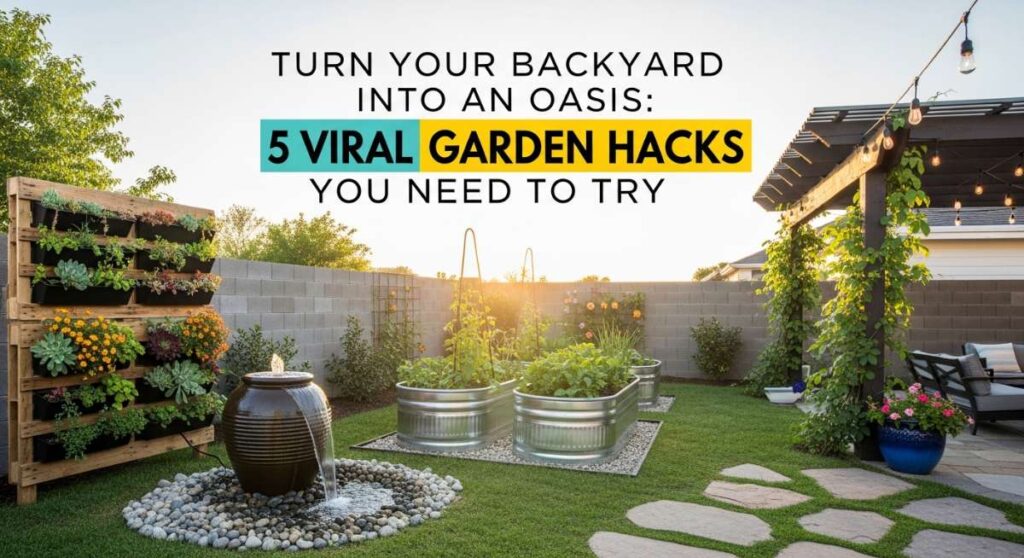 featured: turn your backyard into an oasis: 5 viral garden hacks you need to try