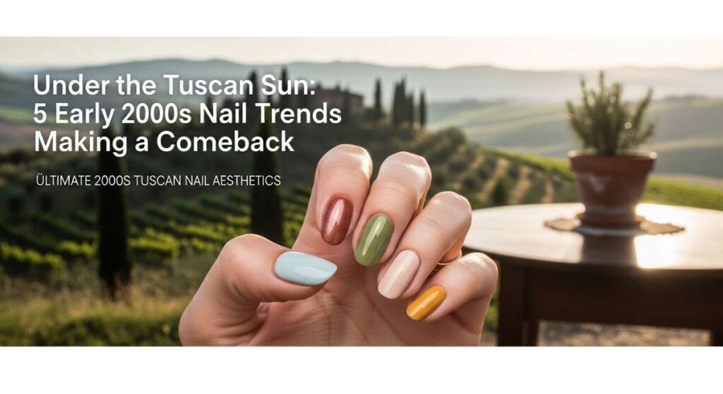 featured: under the tuscan sun: 5 early 2000s nail trends making a comeback