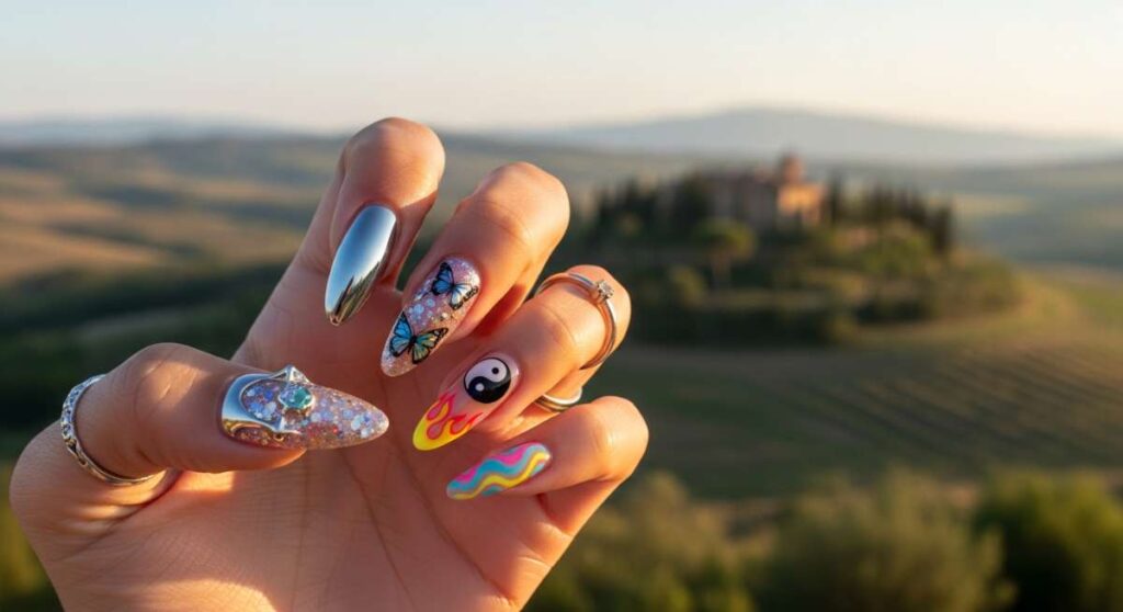 featured: under the tuscan sun... but make it y2k: this season's hottest nail trend