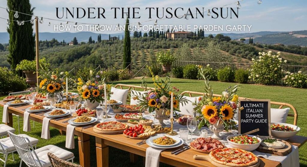 featured: under the tuscan sun: how to throw an unforgettable italian garden party