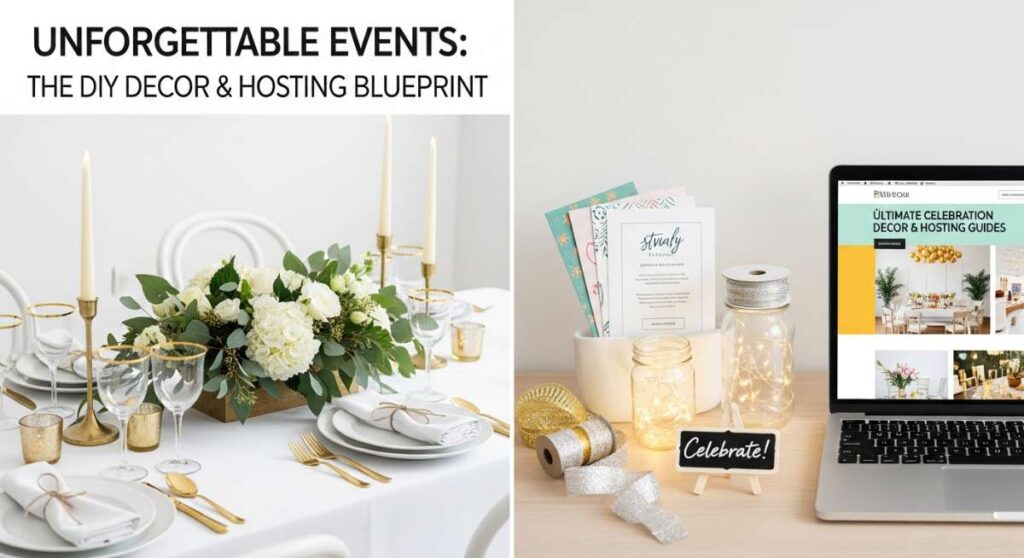 featured: unforgettable events: the diy decor & hosting blueprint