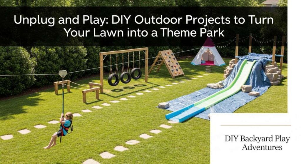 featured: unplug and play: diy outdoor projects to turn your lawn into a theme park