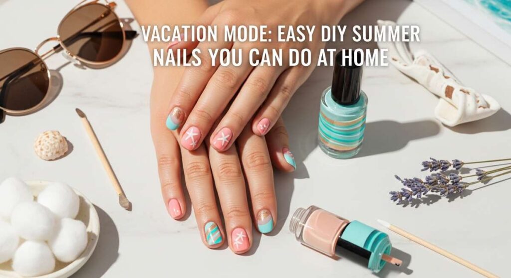 featured: vacation mode: easy diy summer nails you can do at home