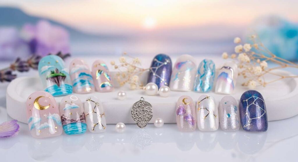 featured: whimsical & wonder: aesthetic nail inspo for your inner dreamer