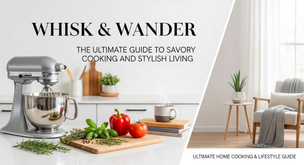 featured: whisk & wander: the ultimate guide to savory cooking and stylish living