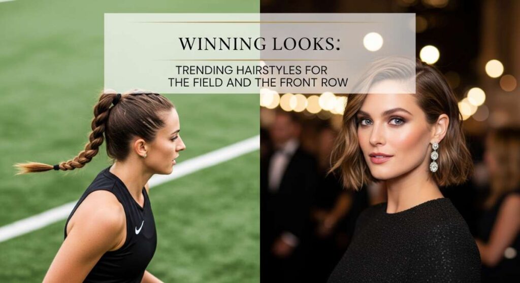 featured: winning looks: trending hairstyles for the field and the front row