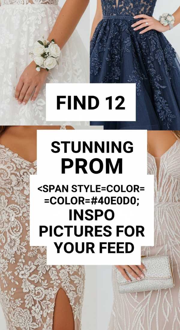Find 12 Stunning Prom Inspo Pictures For Your Feed 69f0ded949377