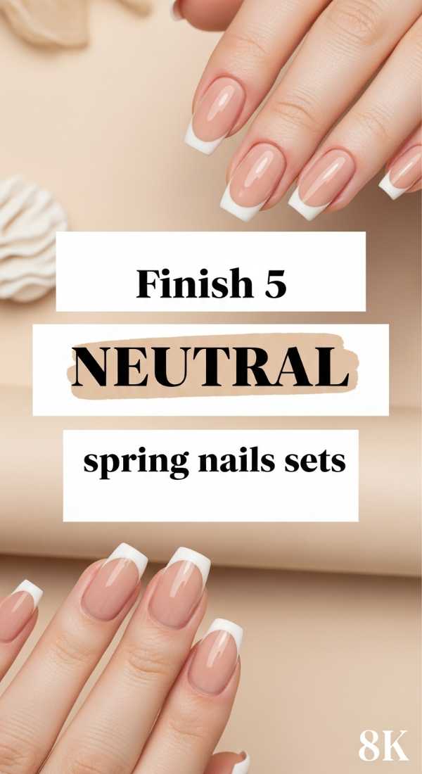 Finish 5 Neutral Spring Nails Sets 69e3c06e15bcd