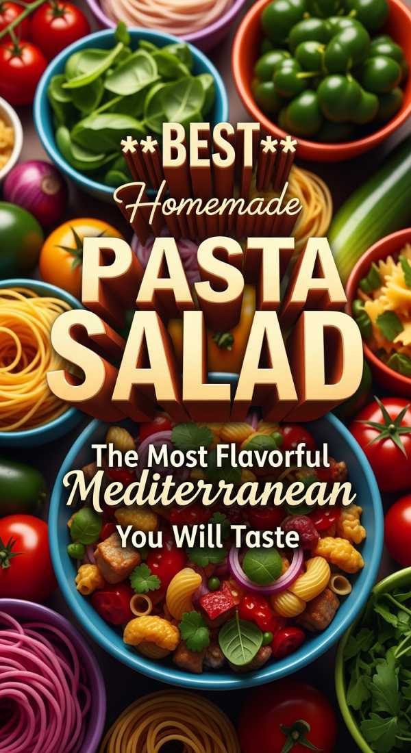 Flavorful Mediterranean Pasta Salad For Parties 69e7246de77f8