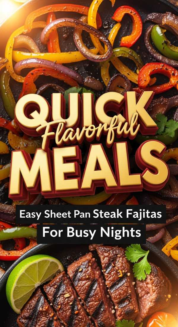 Flavorful Sheet Pan Steak Fajitas 69e707cf60231