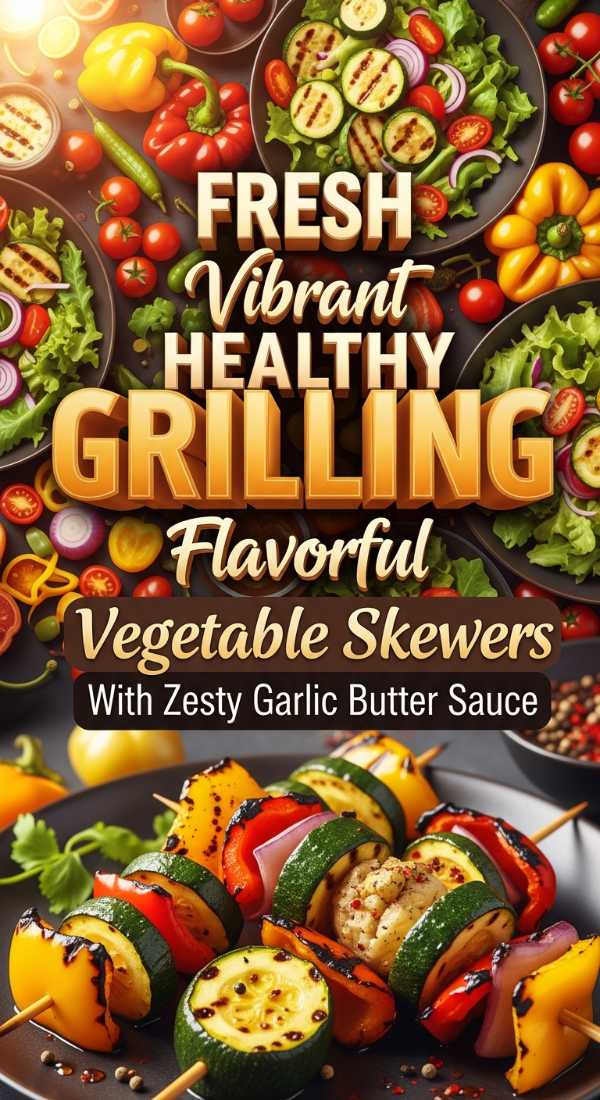 Flavorful Vegetable Skewers With Zesty Garlic Butter Sauce 69dde5e2d4c35