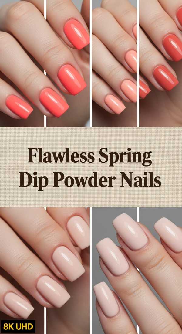 Flawless Spring Dip Powder Nails 69df1ba3b82d6