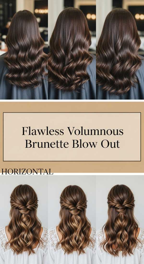 Flawless Voluminous Brunette Blow Out 69ee530826374