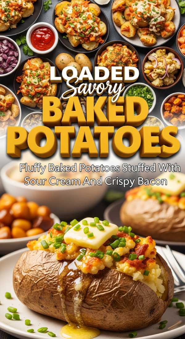 Fluffy Baked Potatoes With All The Toppings 69eb0f4518559