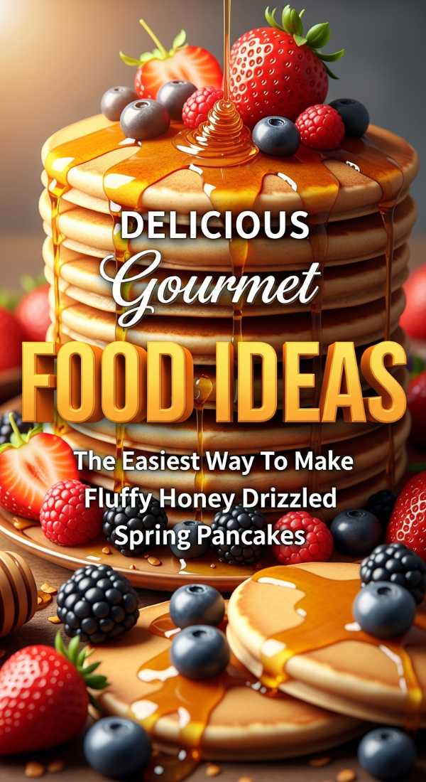 Fluffy Honey Drizzled Spring Pancakes 69dfdb009856a