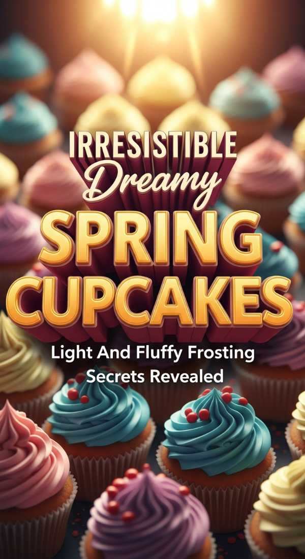 Fluffy Spring Cupcakes With Berry Frosting