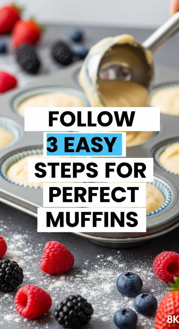 Follow 3 Easy Steps For Perfect Muffins 69ec86ee59837