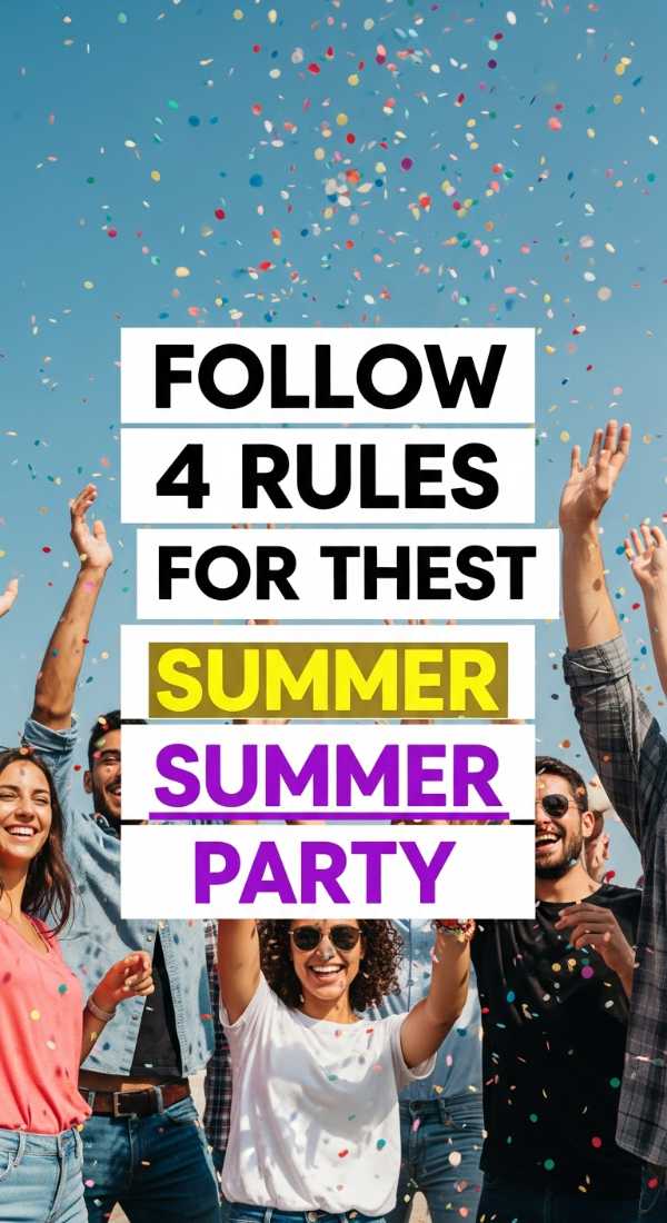 Follow 4 Rules For The Best Summer Party 69f1a8b1b737b