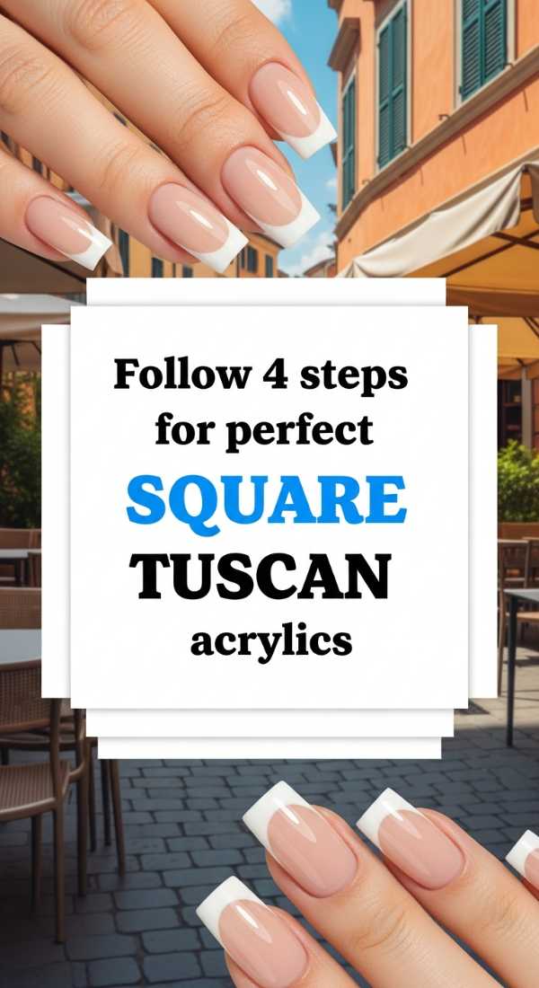Follow 4 Steps For Perfect Square Tuscan Acrylics 69e661688326d