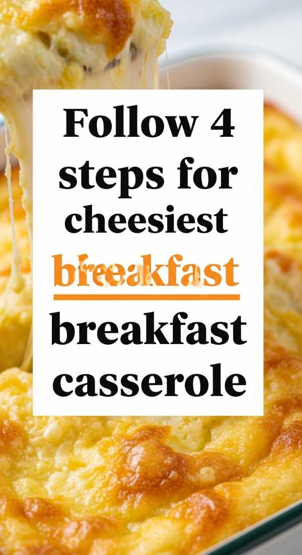 Follow 4 Steps For The Cheesiest Breakfast Casserole 69ec6f2b7304e