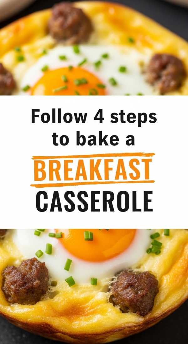 Follow 4 Steps To Bake A Breakfast Casserole 69f05a9fc500f