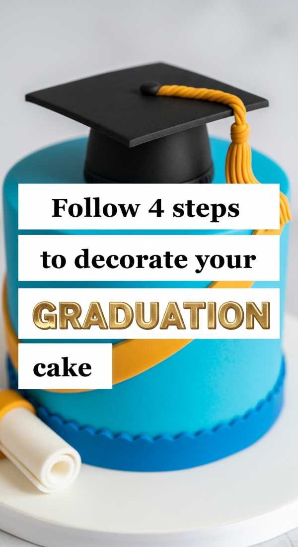 Follow 4 Steps To Decorate Your Graduation Cake 69ef468339c88