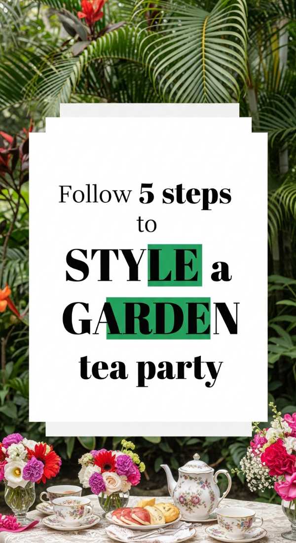 Follow 5 Steps To Style A Garden Tea Party 69f1a938cd37d