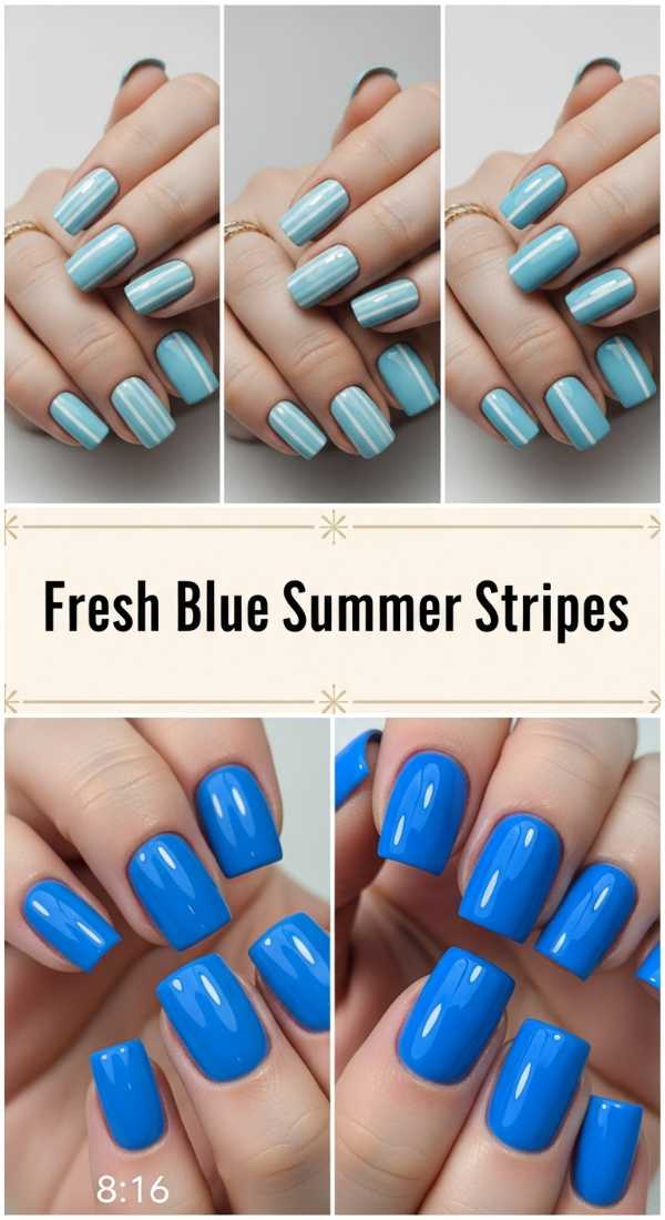 Fresh Blue Summer Stripes 69ef94dc77213